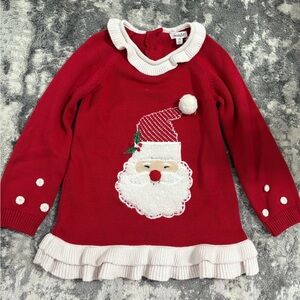 MudPie Red Santa Kids Sweater